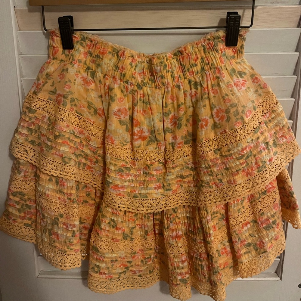 Peach aerie Rock n Ruffle mini skirt - with tags!